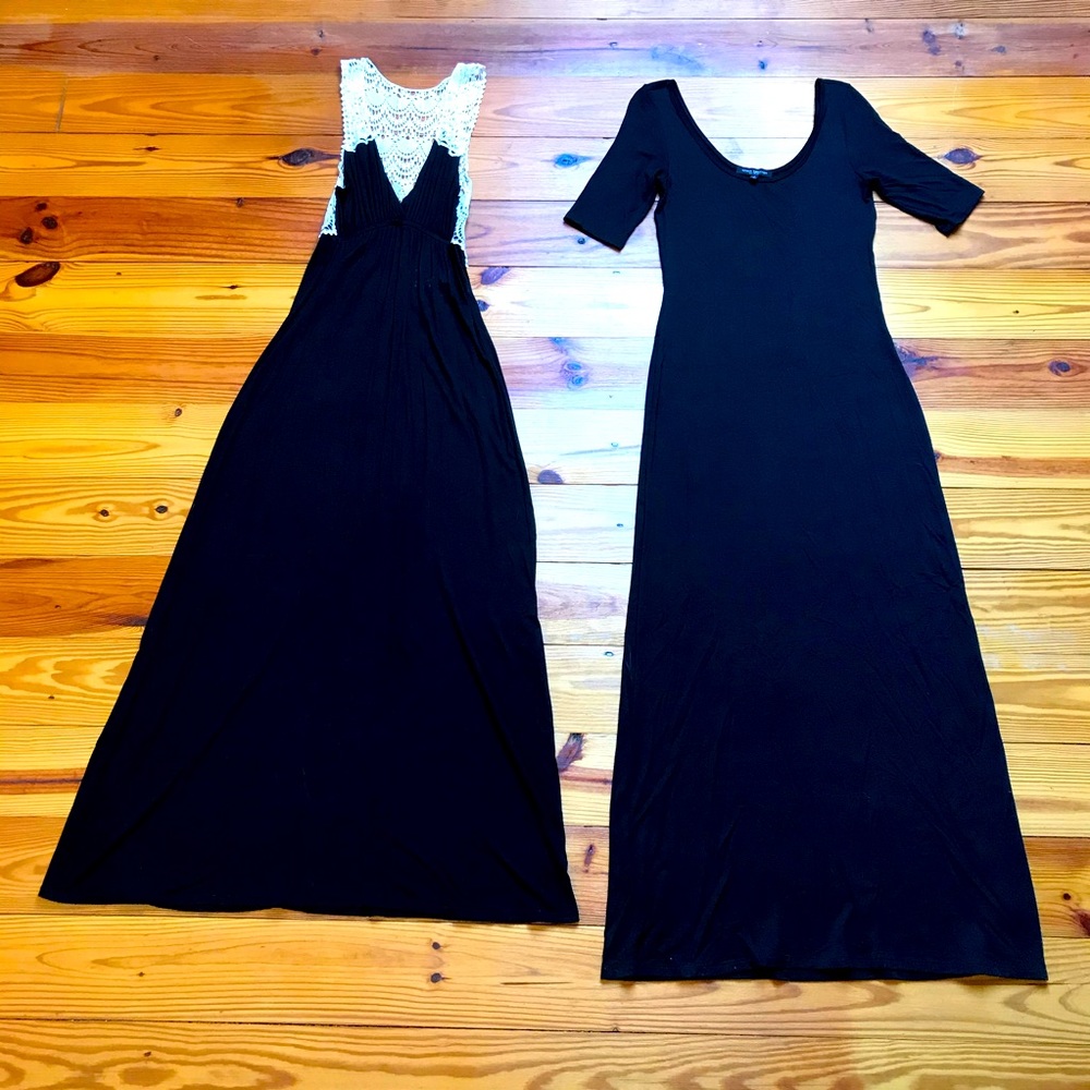 Black Maxi Dress Bundle, EUC, S